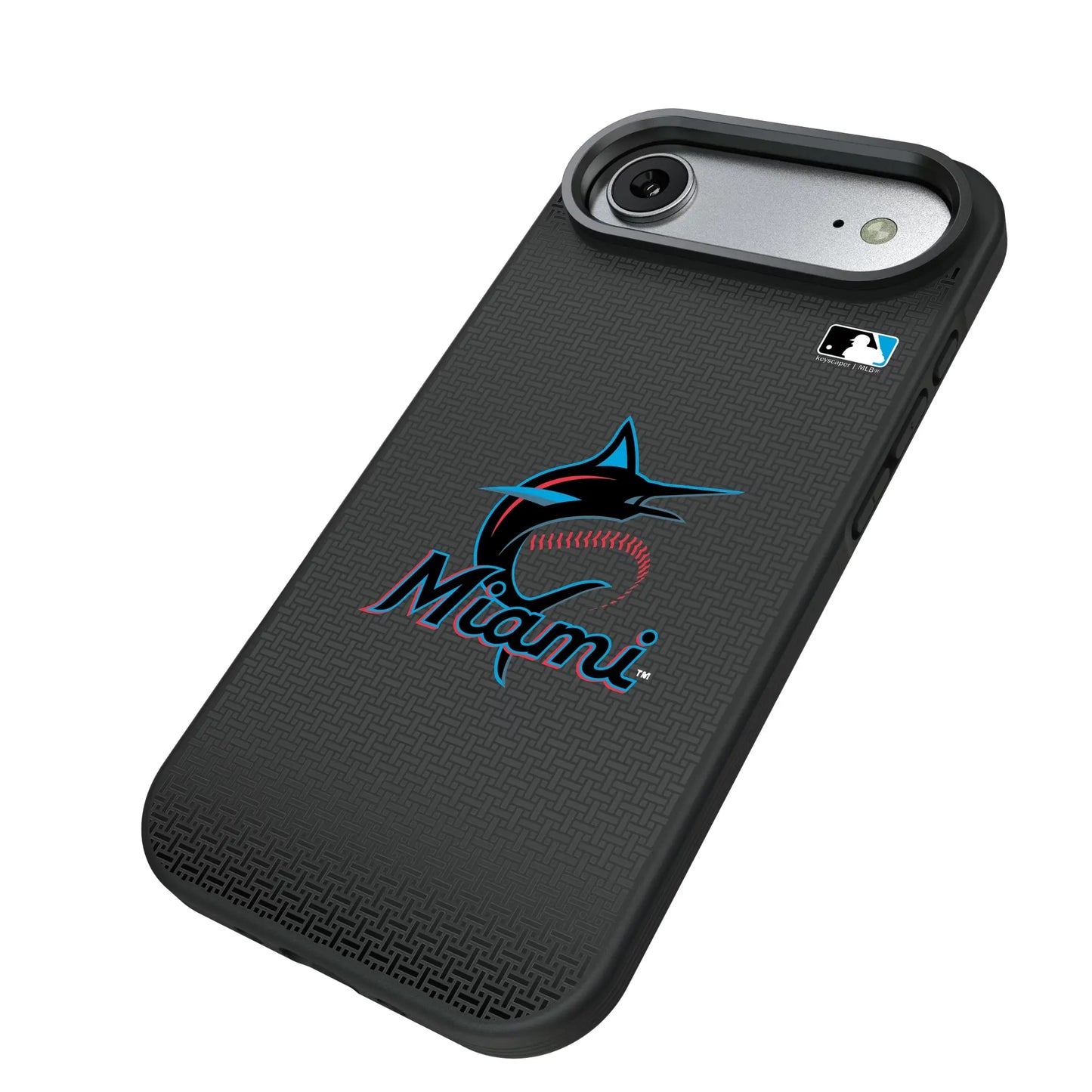 Miami Marlins Linen Bump Phone Case for Apple iPhone