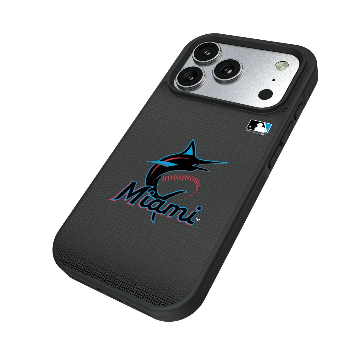 Miami Marlins Linen Bump Phone Case for Apple iPhone