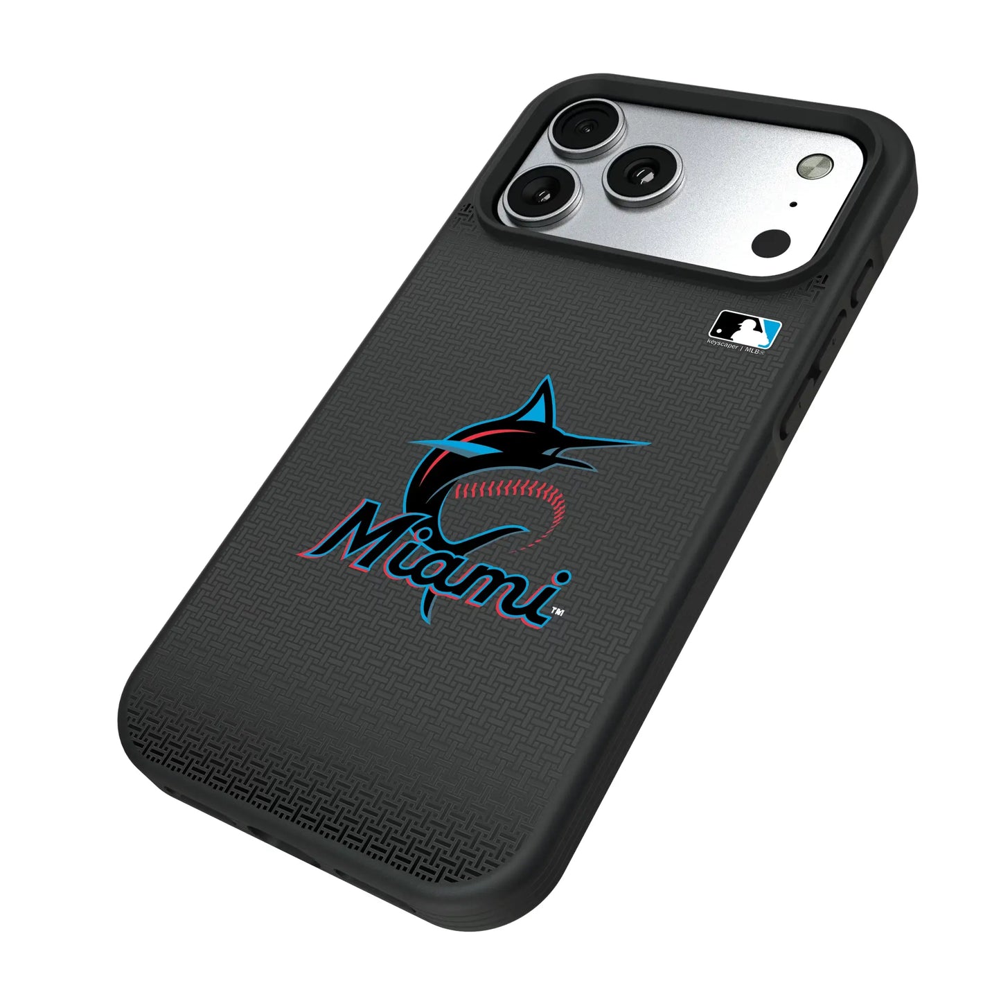 Miami Marlins Linen Bump Phone Case for Apple iPhone