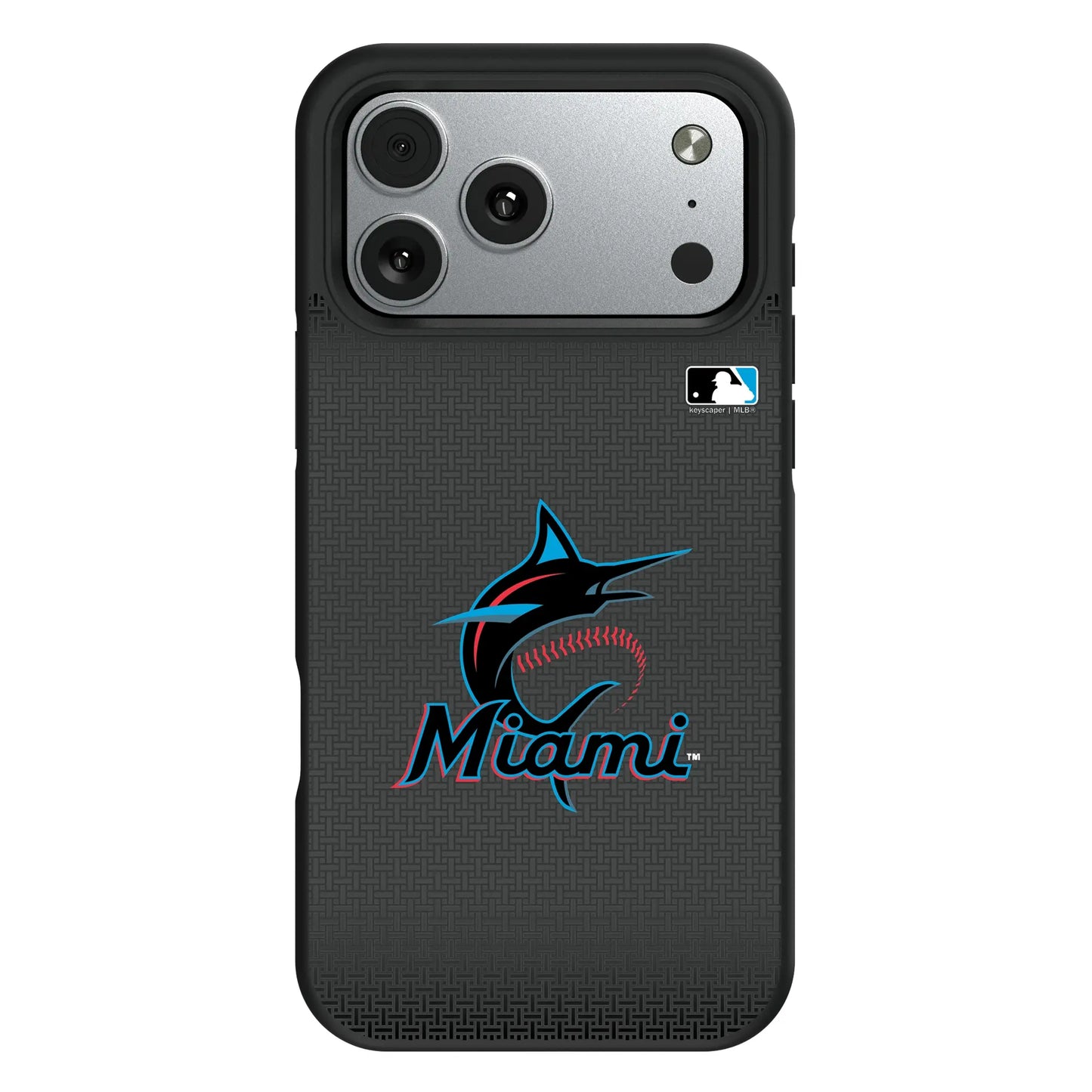 Miami Marlins Linen Bump Phone Case for Apple iPhone