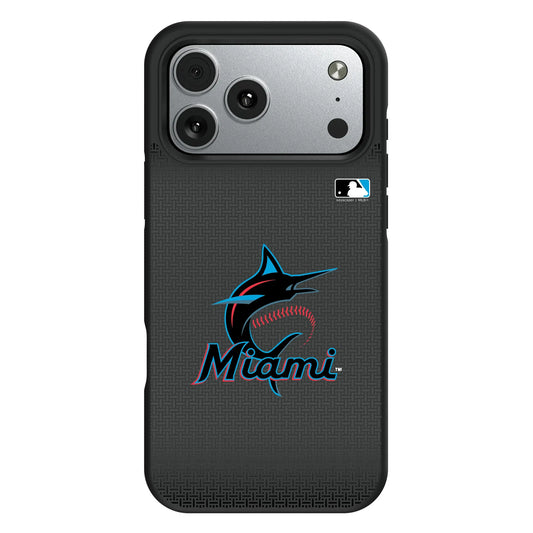 Miami Marlins Linen Bump Phone Case for Apple iPhone