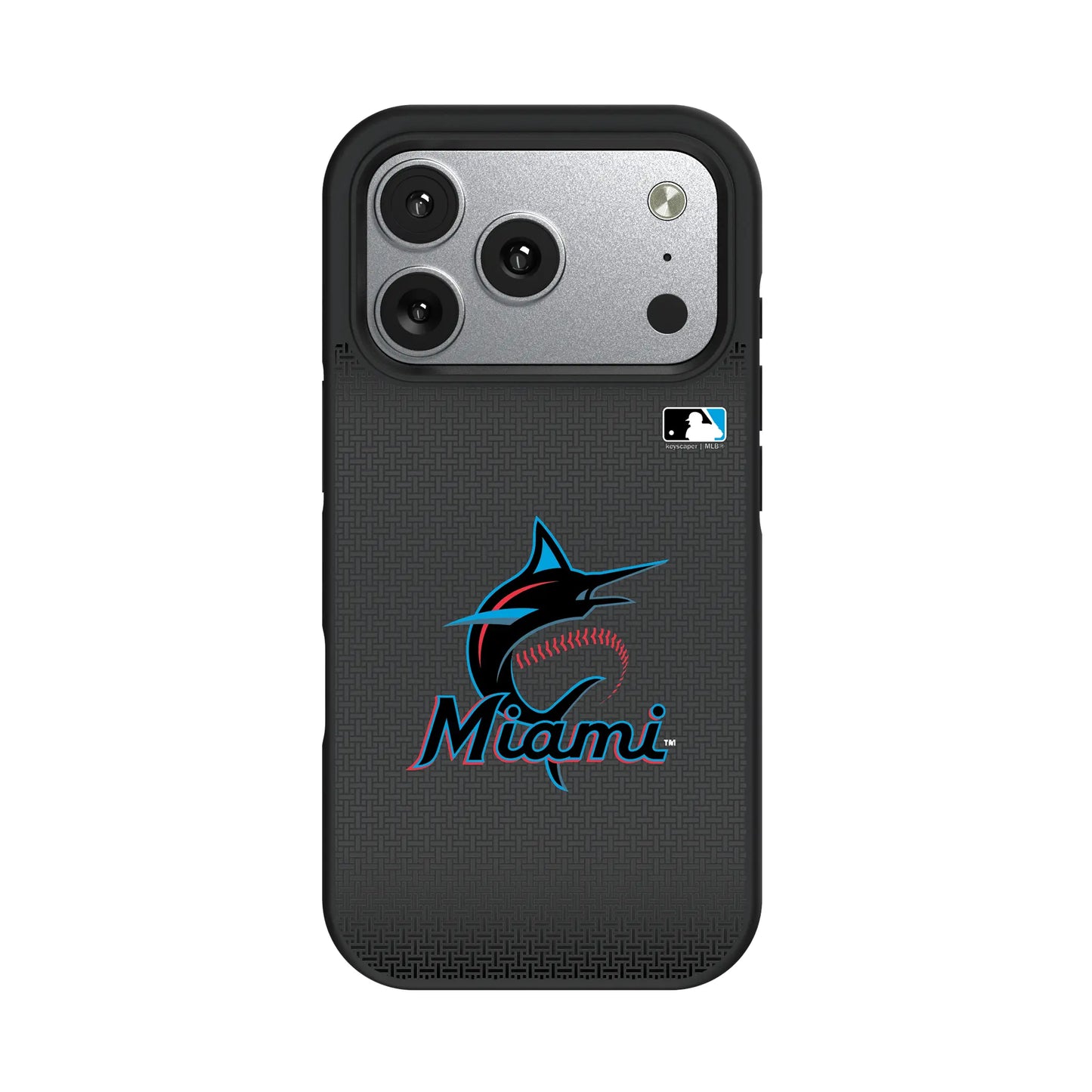 Miami Marlins Linen Bump Phone Case for Apple iPhone