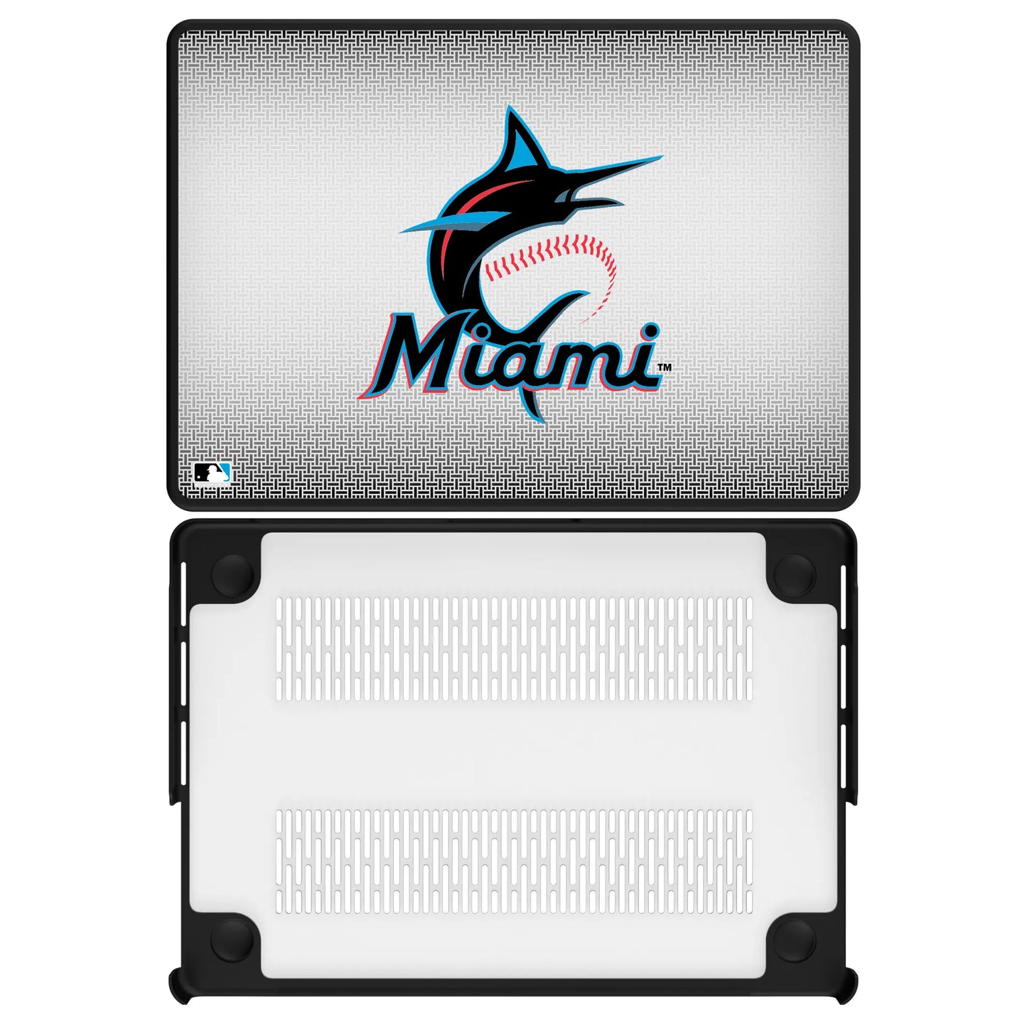 Miami Marlins Linen Laptop Case for Apple MacBook
