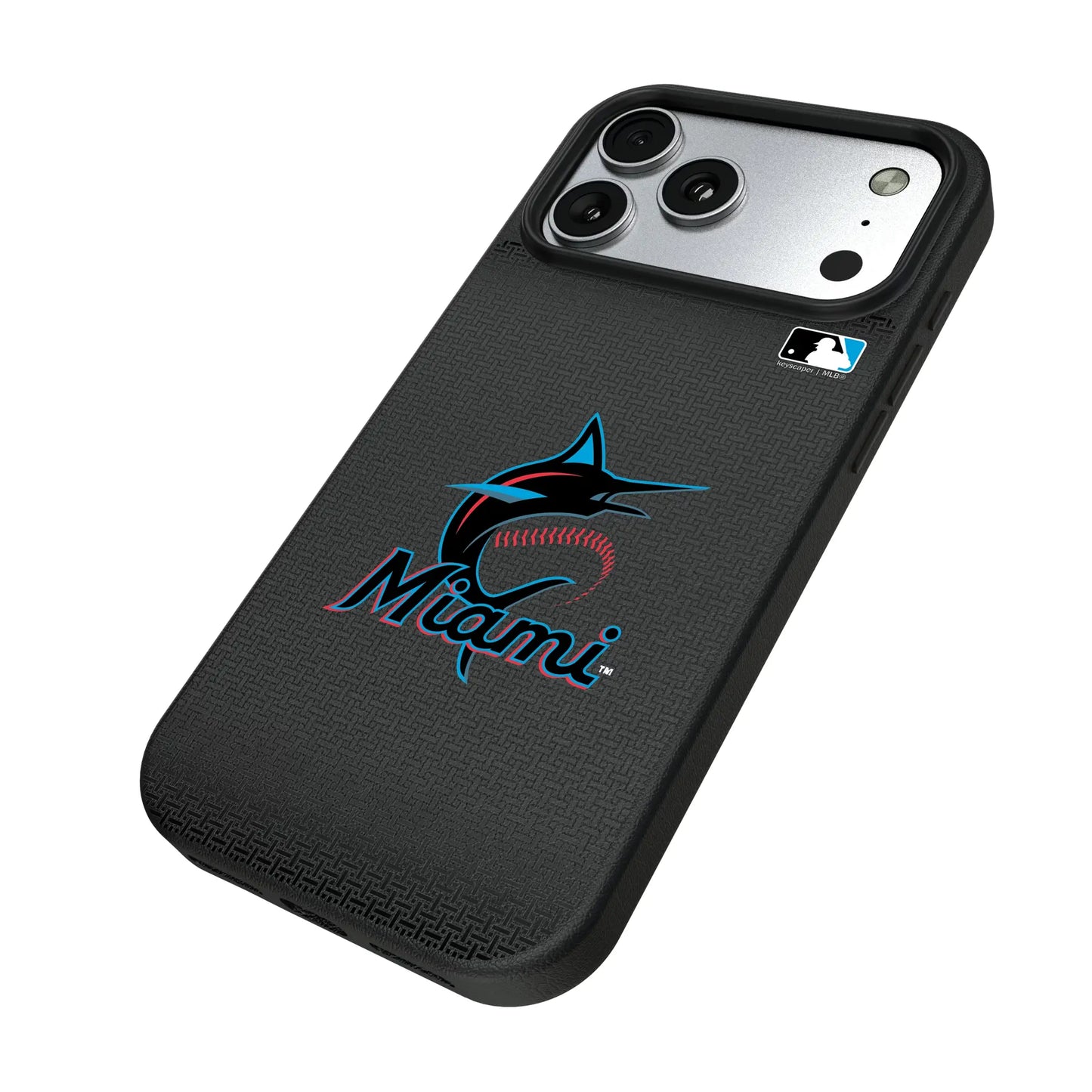 Miami Marlins Linen MagSafe Compatible Phone Case for Apple iPhone