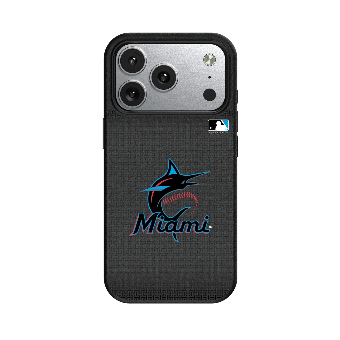 Miami Marlins Linen MagSafe Compatible Phone Case for Apple iPhone