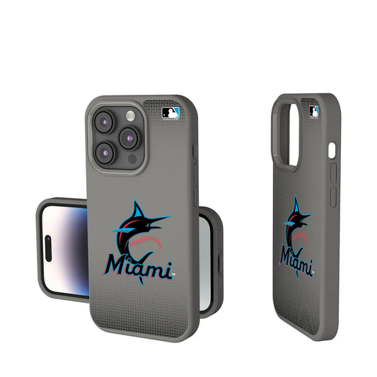 Miami Marlins Linen Soft Touch Phone Case for Apple iPhone