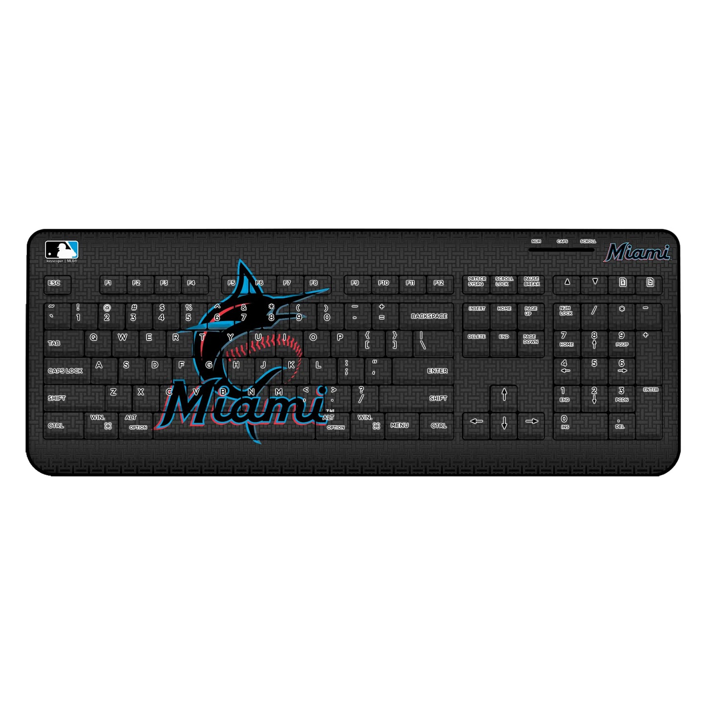 Miami Marlins Linen Wireless USB Keyboard