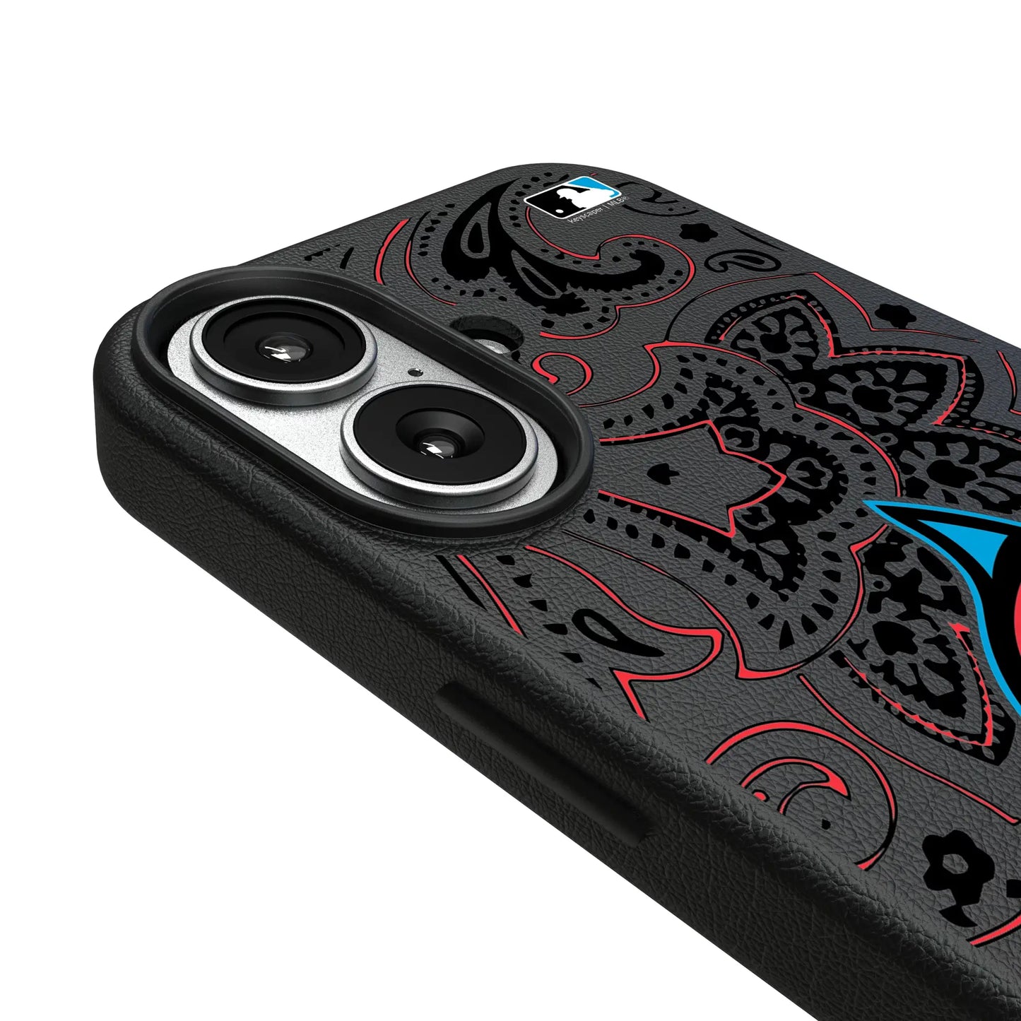 Miami Marlins Paisley MagSafe Compatible Phone Case for Apple iPhone