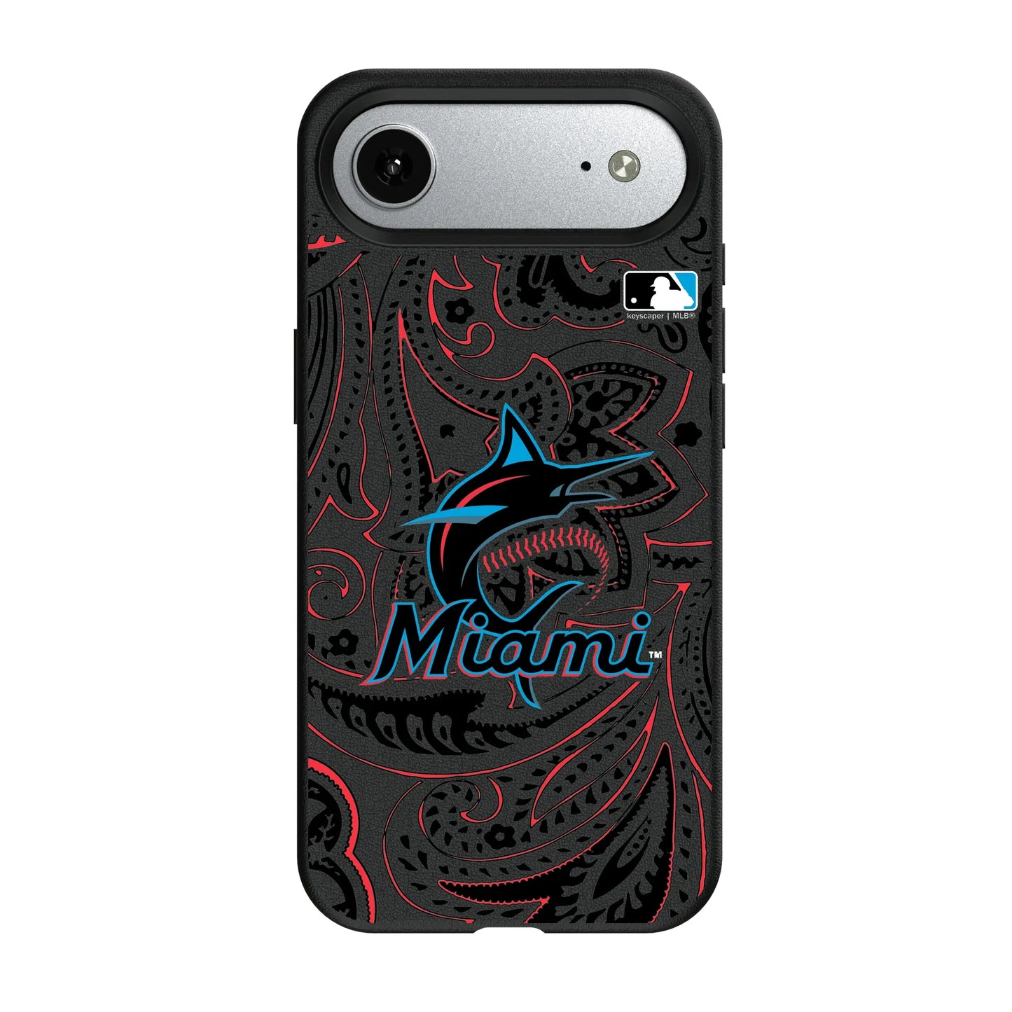 Miami Marlins Paisley MagSafe Compatible Phone Case for Apple iPhone