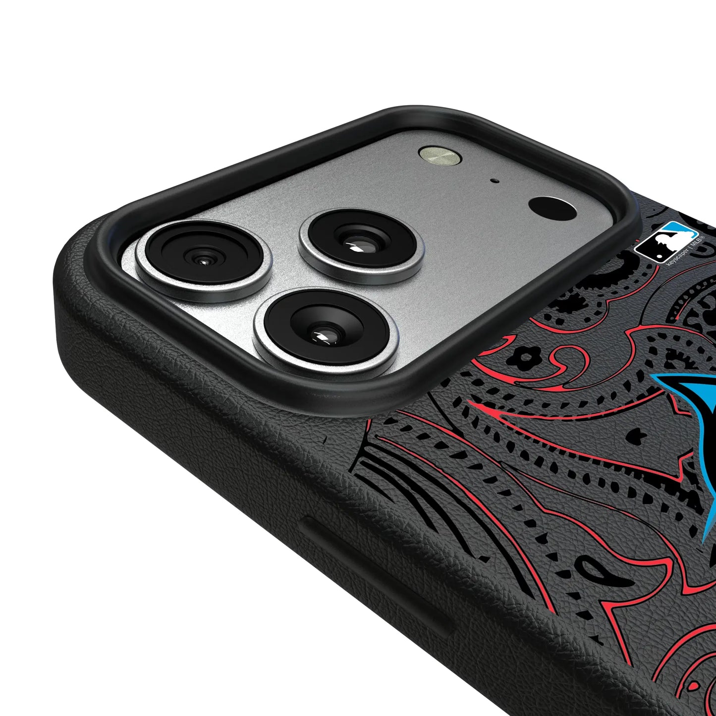 Miami Marlins Paisley MagSafe Compatible Phone Case for Apple iPhone