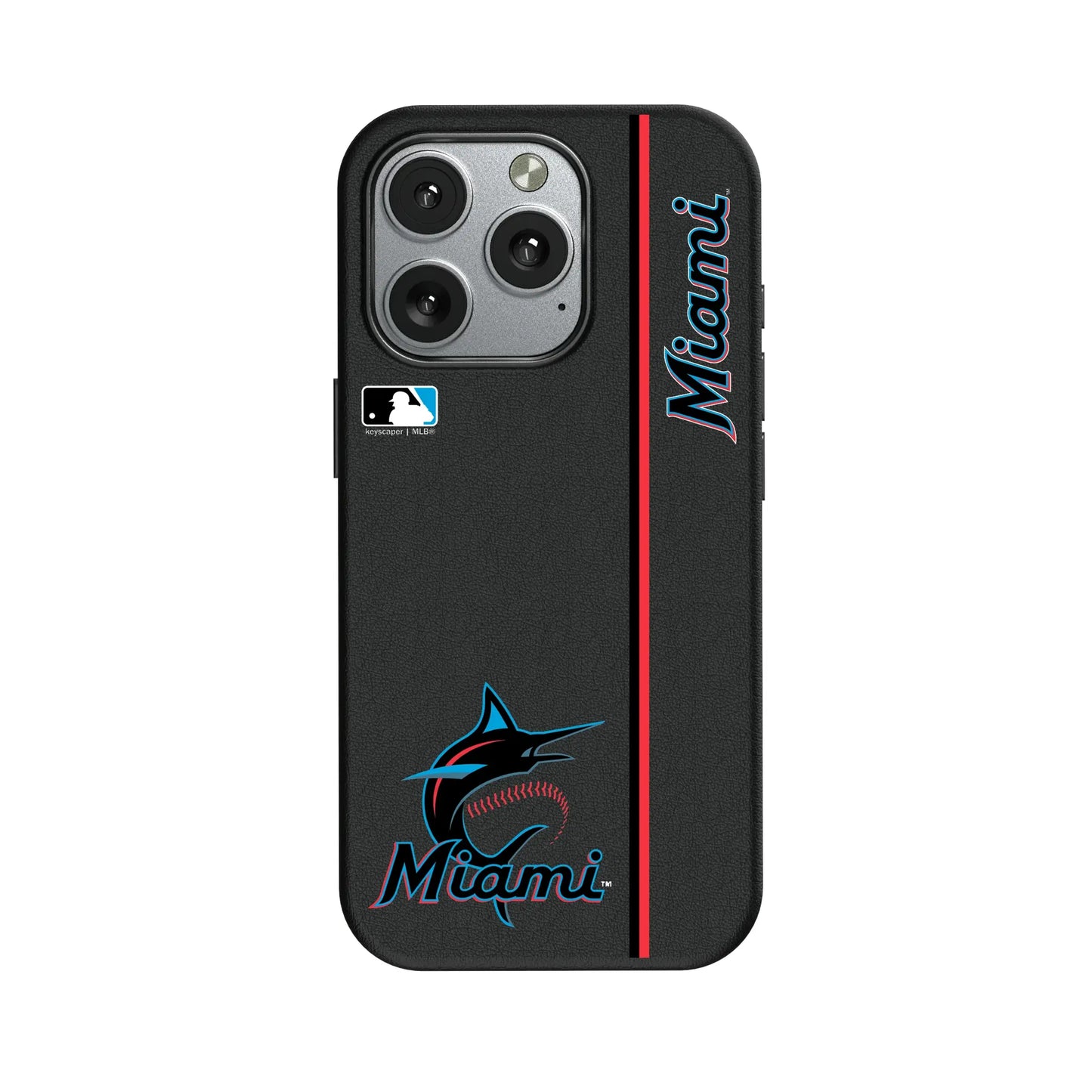Miami Marlins Sidebar MagSafe Compatible Phone Case for Apple iPhone
