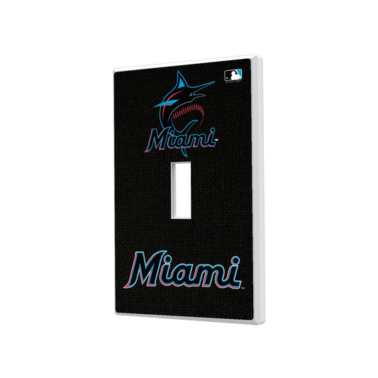 Miami Marlins Solid Hidden-Screw Light Switch Plate