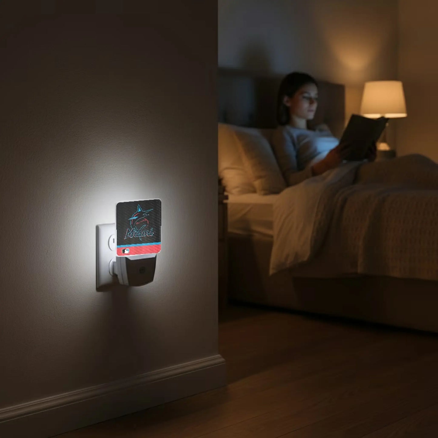 Miami Marlins Stripe Night Light 2-Pack