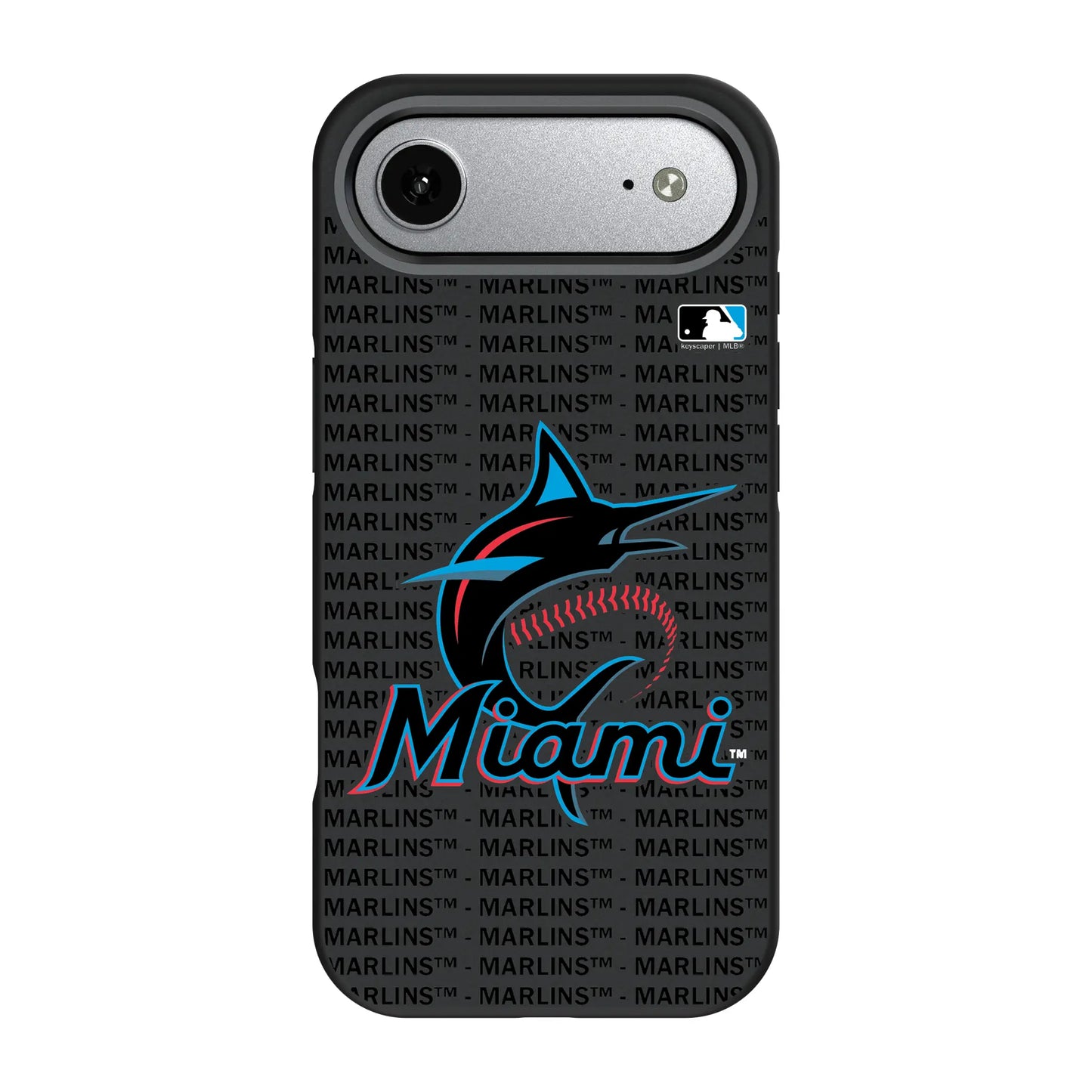 Miami Marlins Text Backdrop Bump Phone Case for Apple iPhone