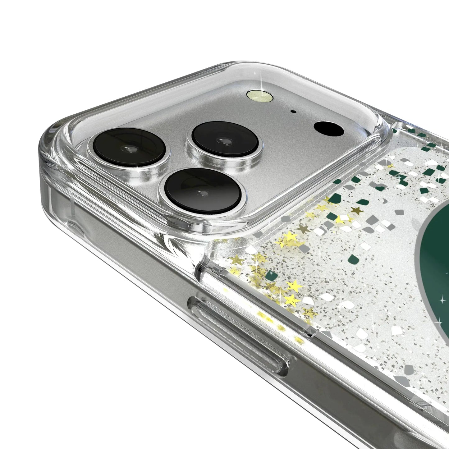 Michigan State University Spartans Confetti Glitter Phone Case for Apple iPhone