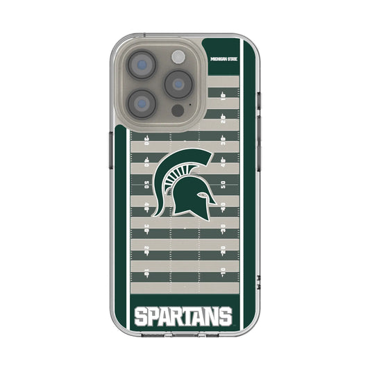 Michigan State University Spartans Field Clear Phone Case for Apple iPhone