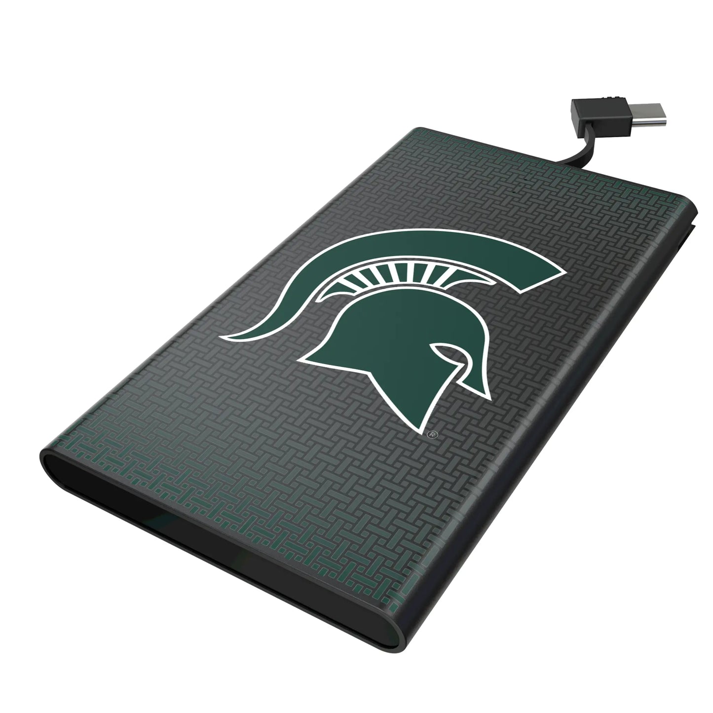 Michigan State University Spartans Linen 5000mAh Flat Powerbank