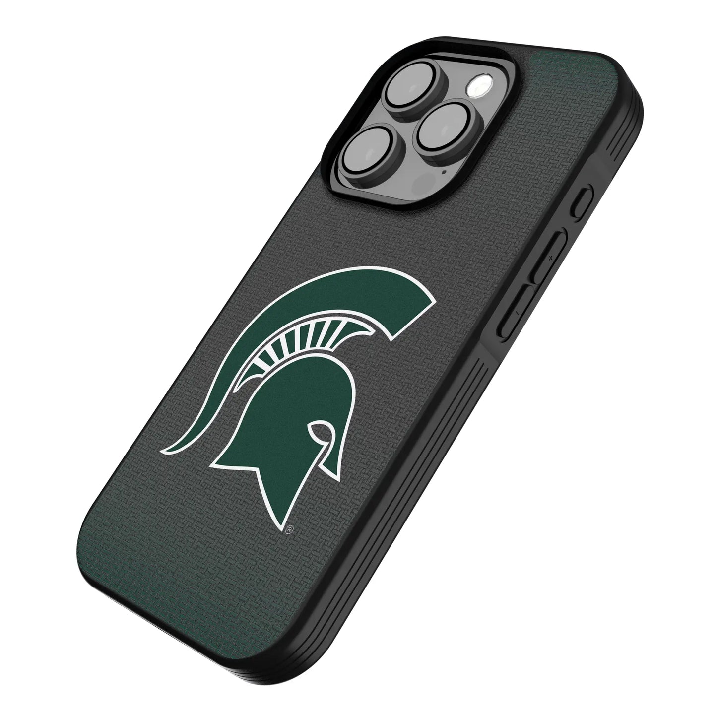 Michigan State University Spartans Linen Bump Phone Case for Apple iPhone