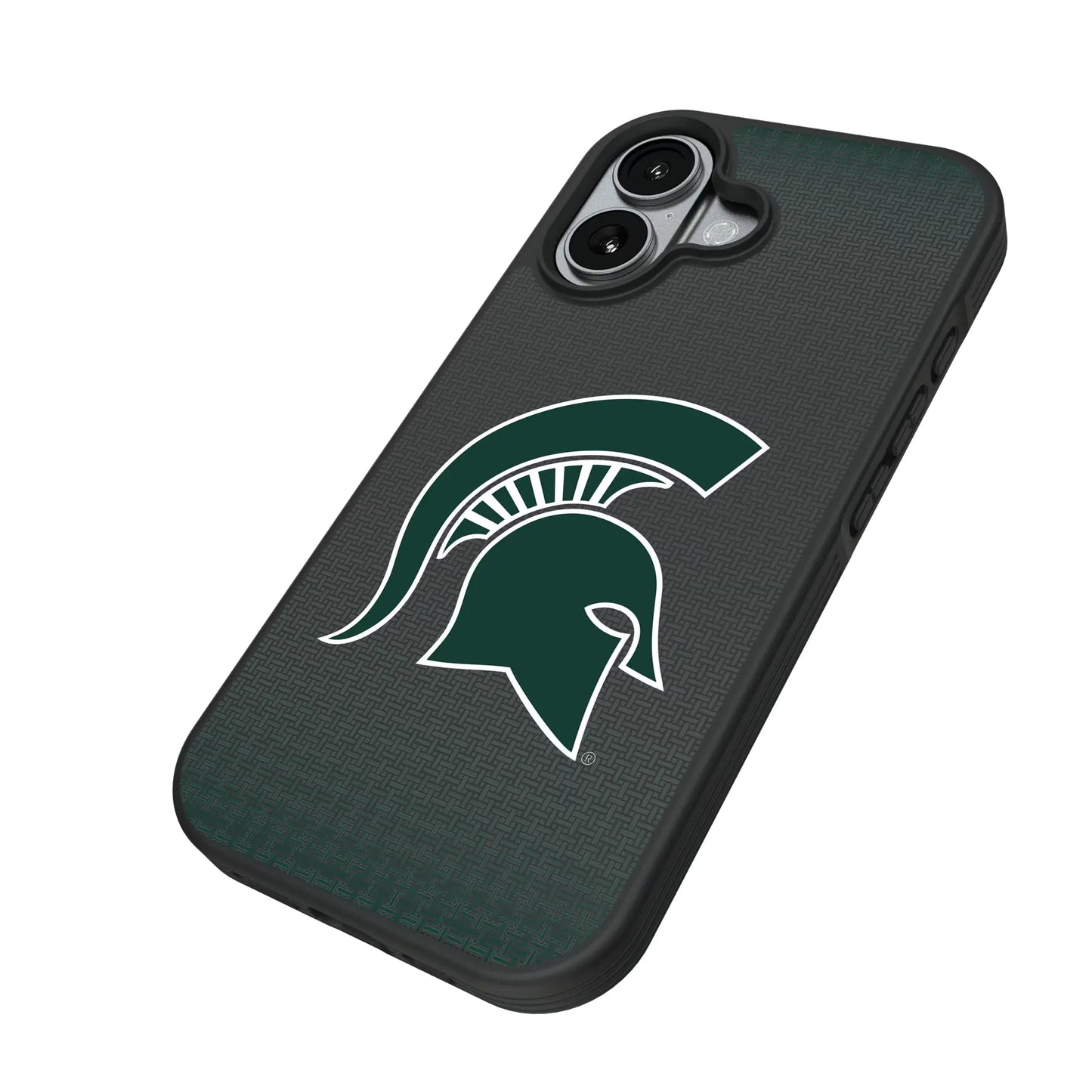 Michigan State University Spartans Linen Bump Phone Case for Apple iPhone