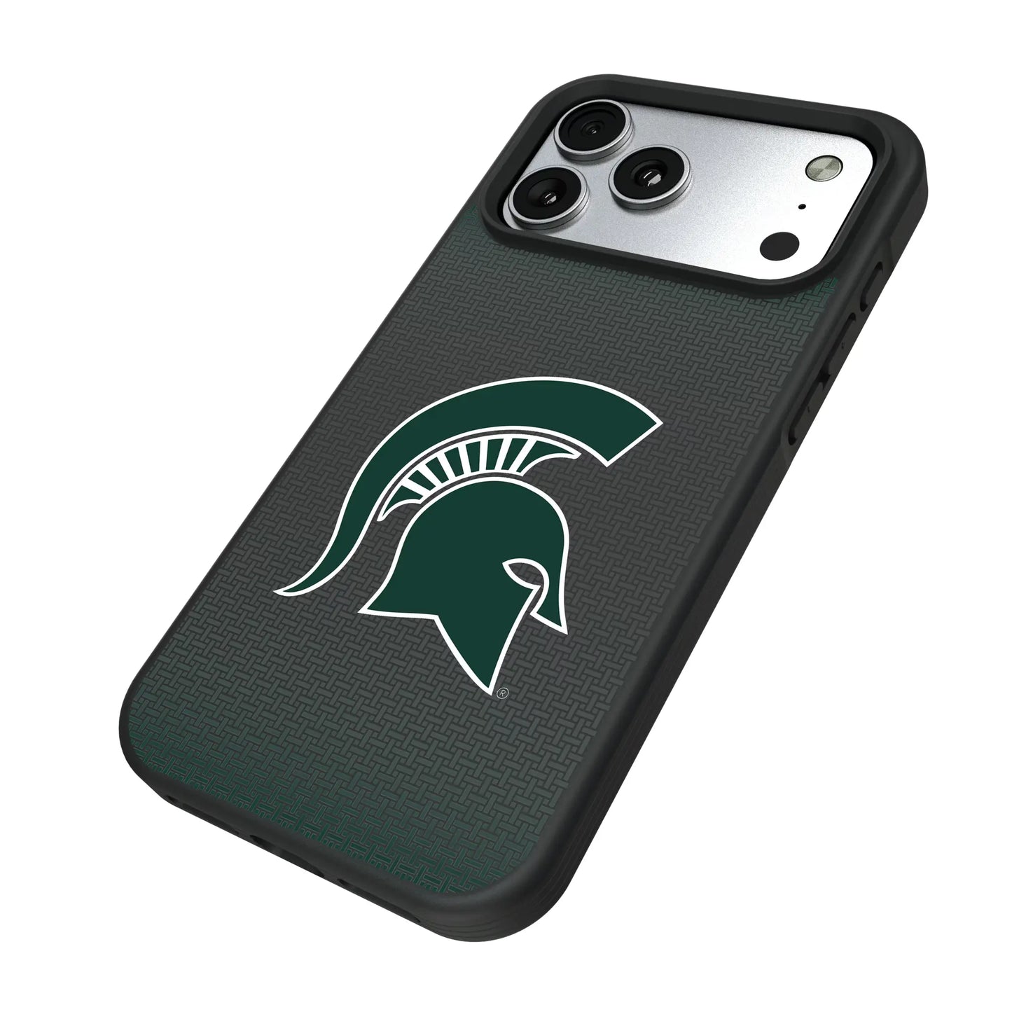 Michigan State University Spartans Linen Bump Phone Case for Apple iPhone