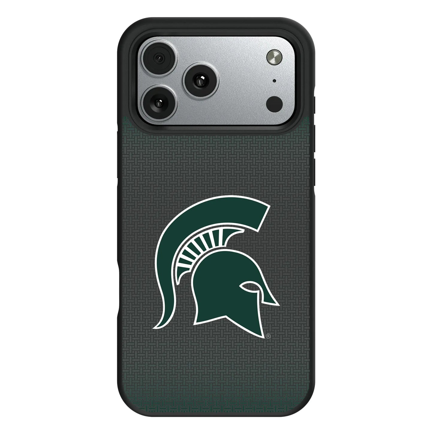 Michigan State University Spartans Linen Bump Phone Case for Apple iPhone