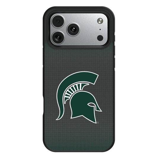 Michigan State University Spartans Linen Bump Phone Case for Apple iPhone