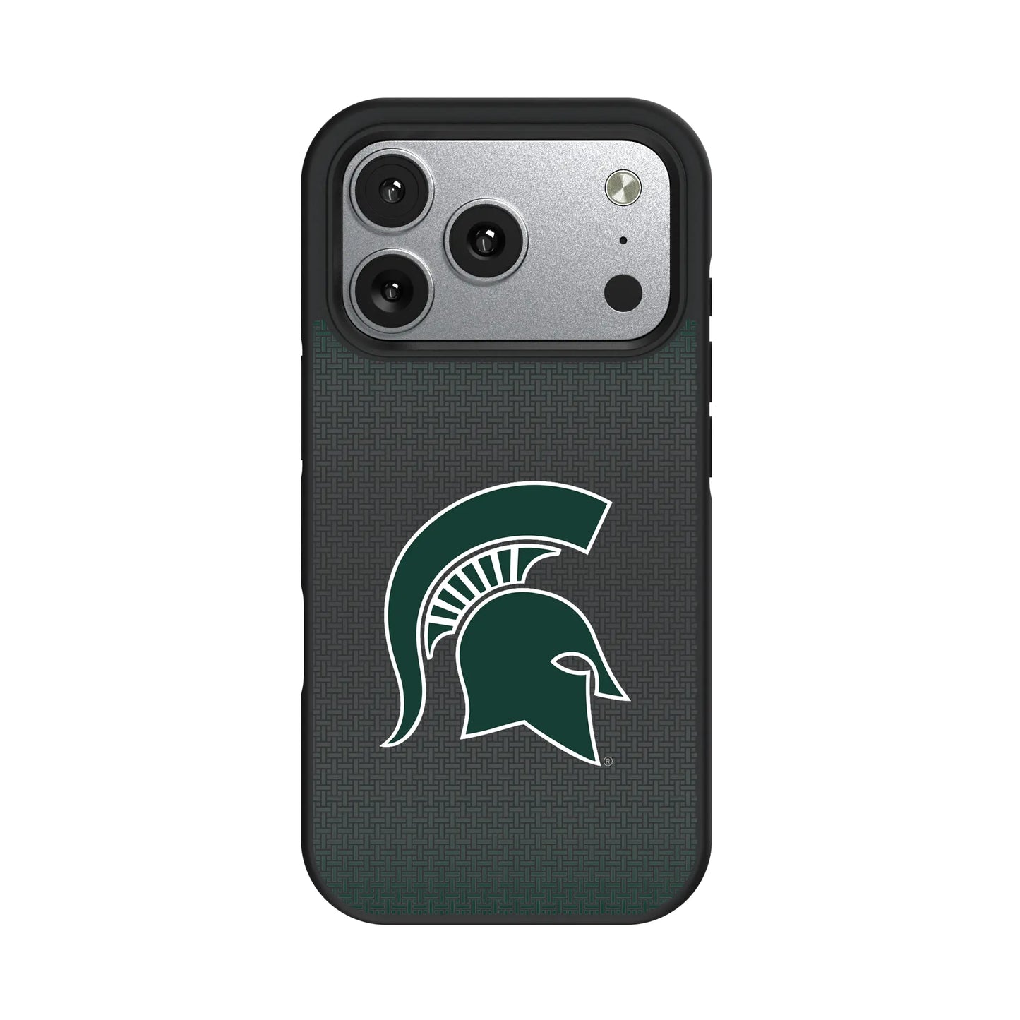 Michigan State University Spartans Linen Bump Phone Case for Apple iPhone