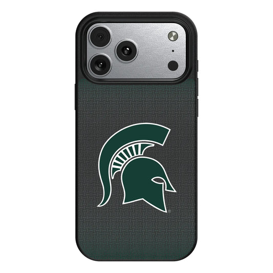 Michigan State University Spartans Linen MagSafe Compatible Phone Case for Apple iPhone