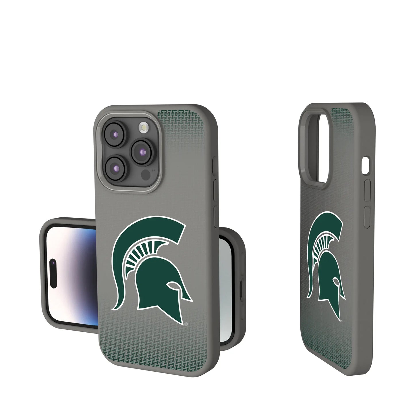 Michigan State University Spartans Linen Soft Touch Phone Case for Apple iPhone