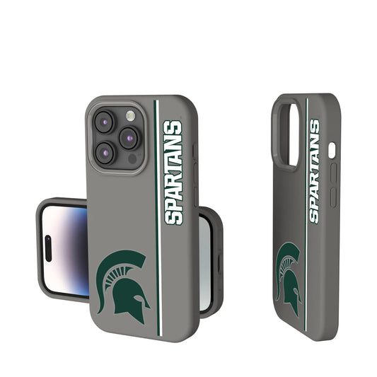 Michigan State University Spartans Sidebar Soft Touch Phone Case for Apple iPhone
