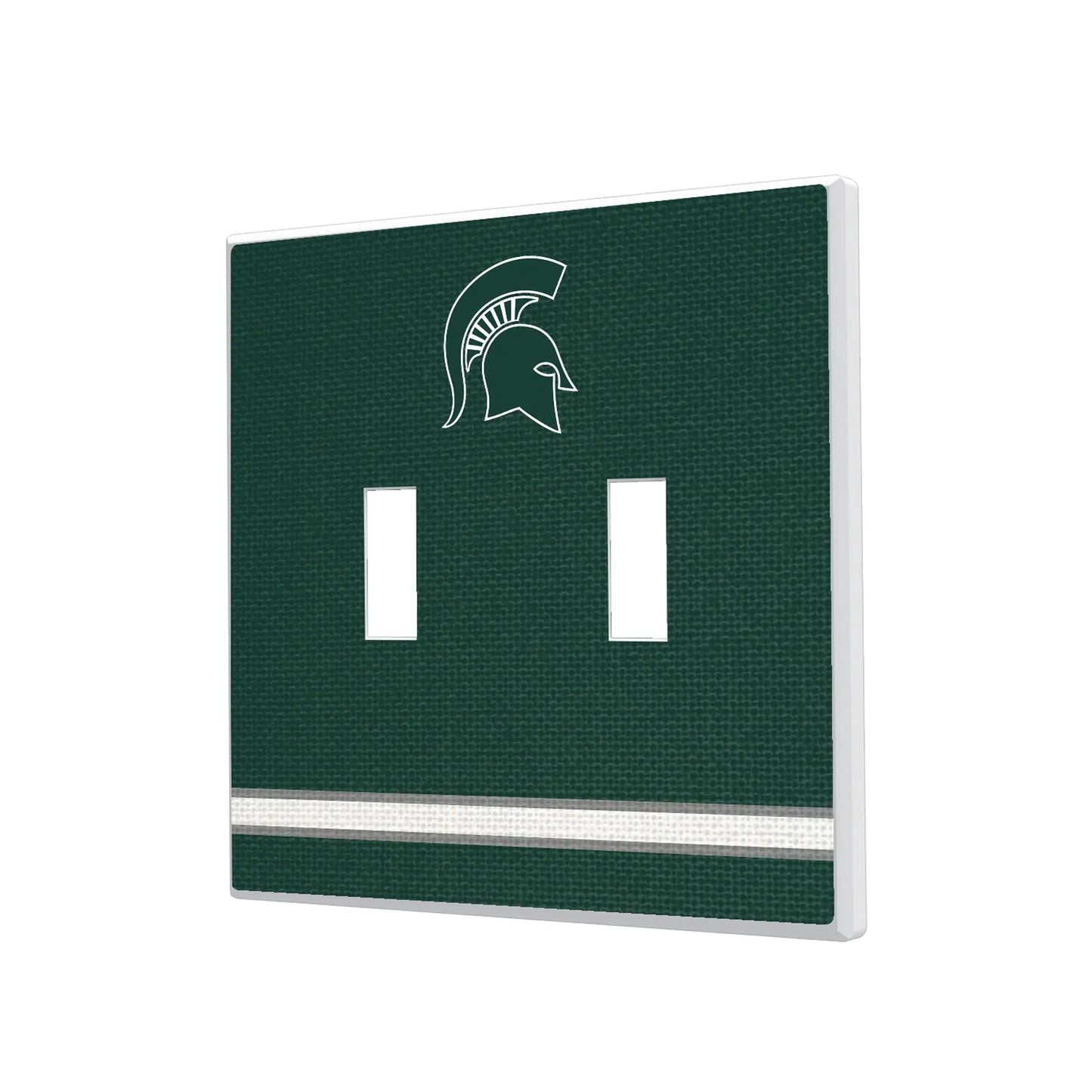 Michigan State University Spartans Stripe Hidden-Screw Light Switch Plate