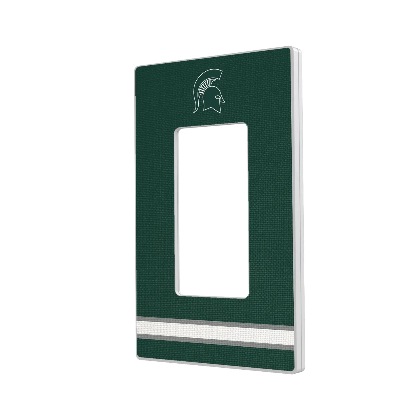 Michigan State University Spartans Stripe Hidden-Screw Light Switch Plate