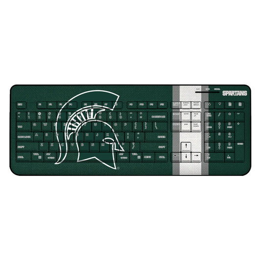 Michigan State University Spartans Stripe Wireless USB Keyboard