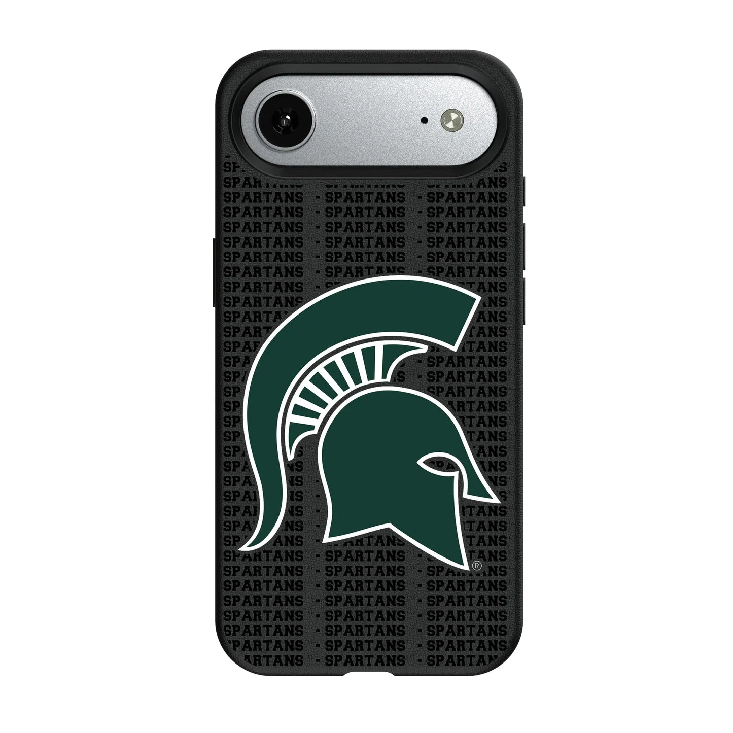 Michigan State University Spartans Text Backdrop MagSafe Compatible Phone Case for Apple iPhone