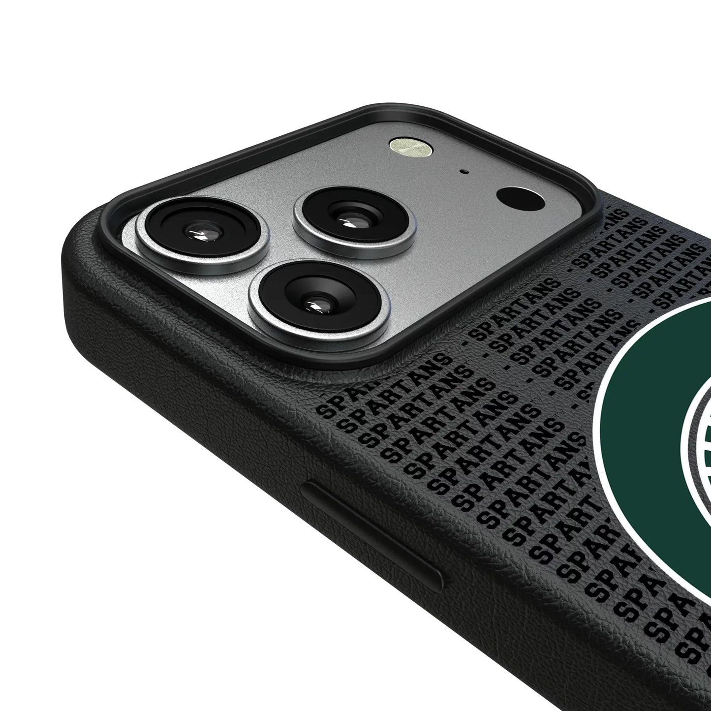 Michigan State University Spartans Text Backdrop MagSafe Compatible Phone Case for Apple iPhone