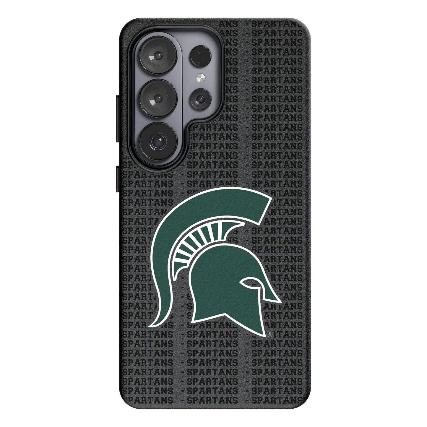 Michigan State University Spartans Text Backdrop MagSafe Compatible Phone Case for Samsung Galaxy