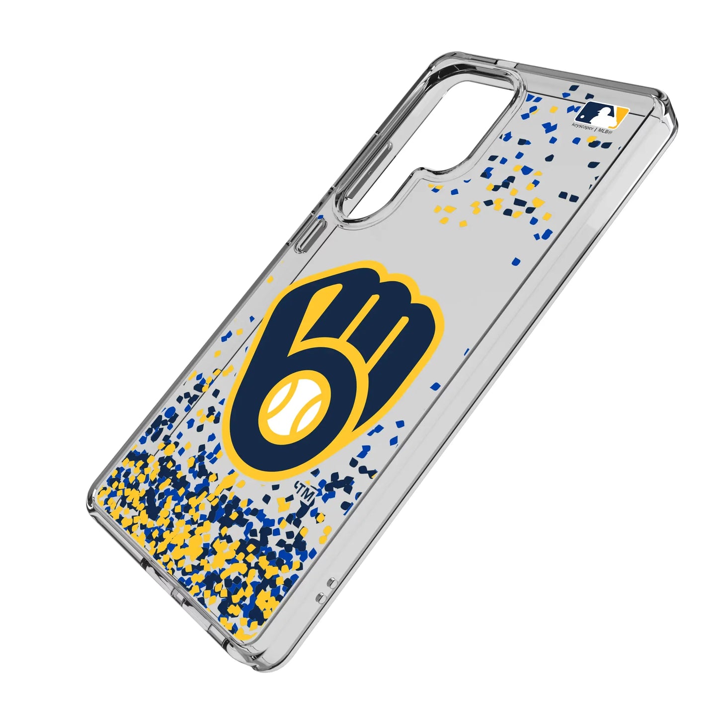 Milwaukee Brewers Confetti Clear Phone Case for Samsung Galaxy