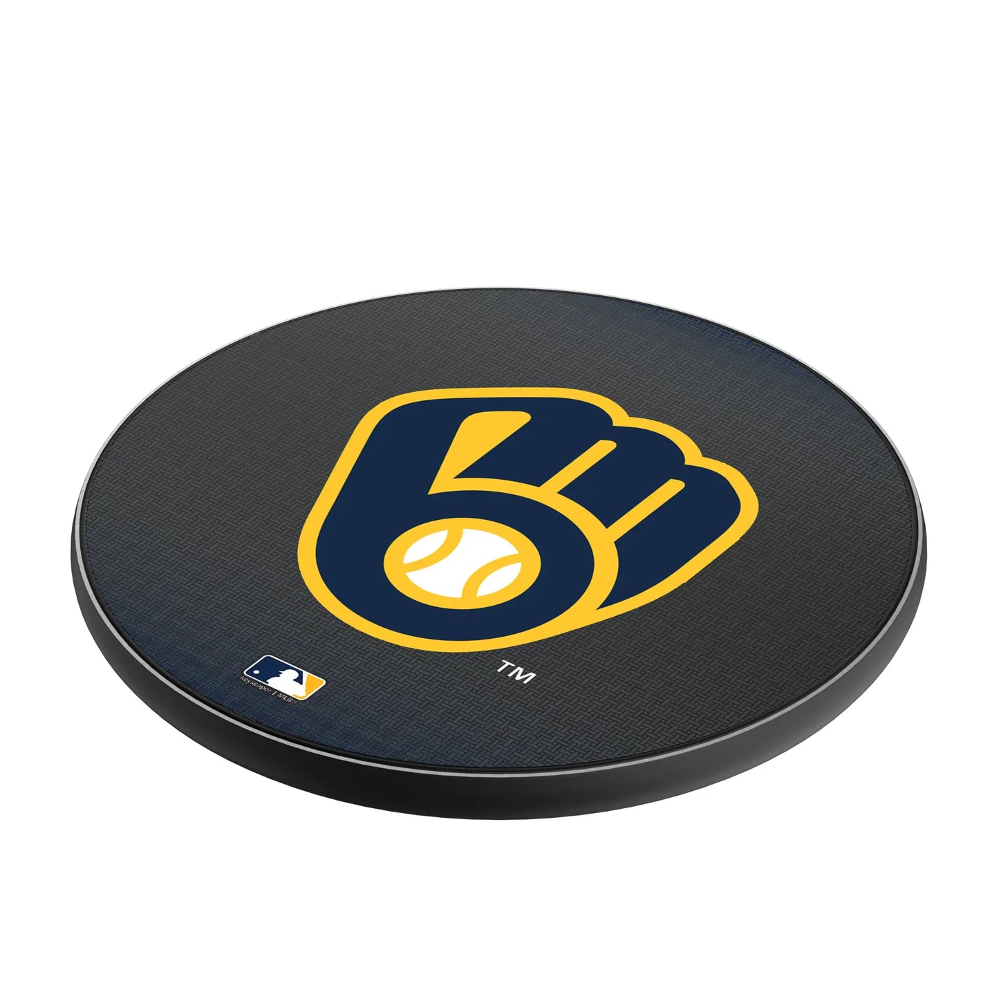 Milwaukee Brewers Linen 15-Watt Wireless Charger