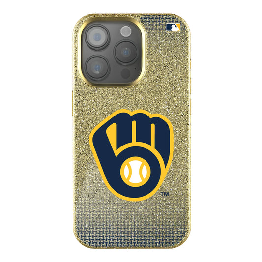 Milwaukee Brewers Linen Bling Phone Case for Apple iPhone
