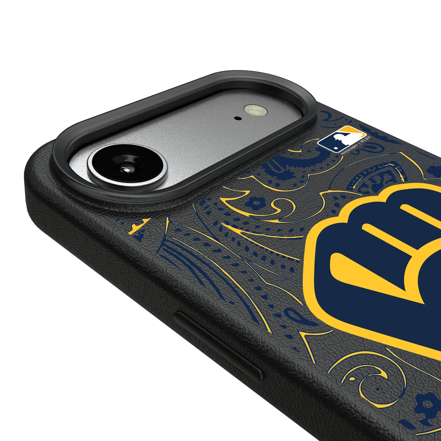 Milwaukee Brewers Paisley MagSafe Compatible Phone Case for Apple iPhone