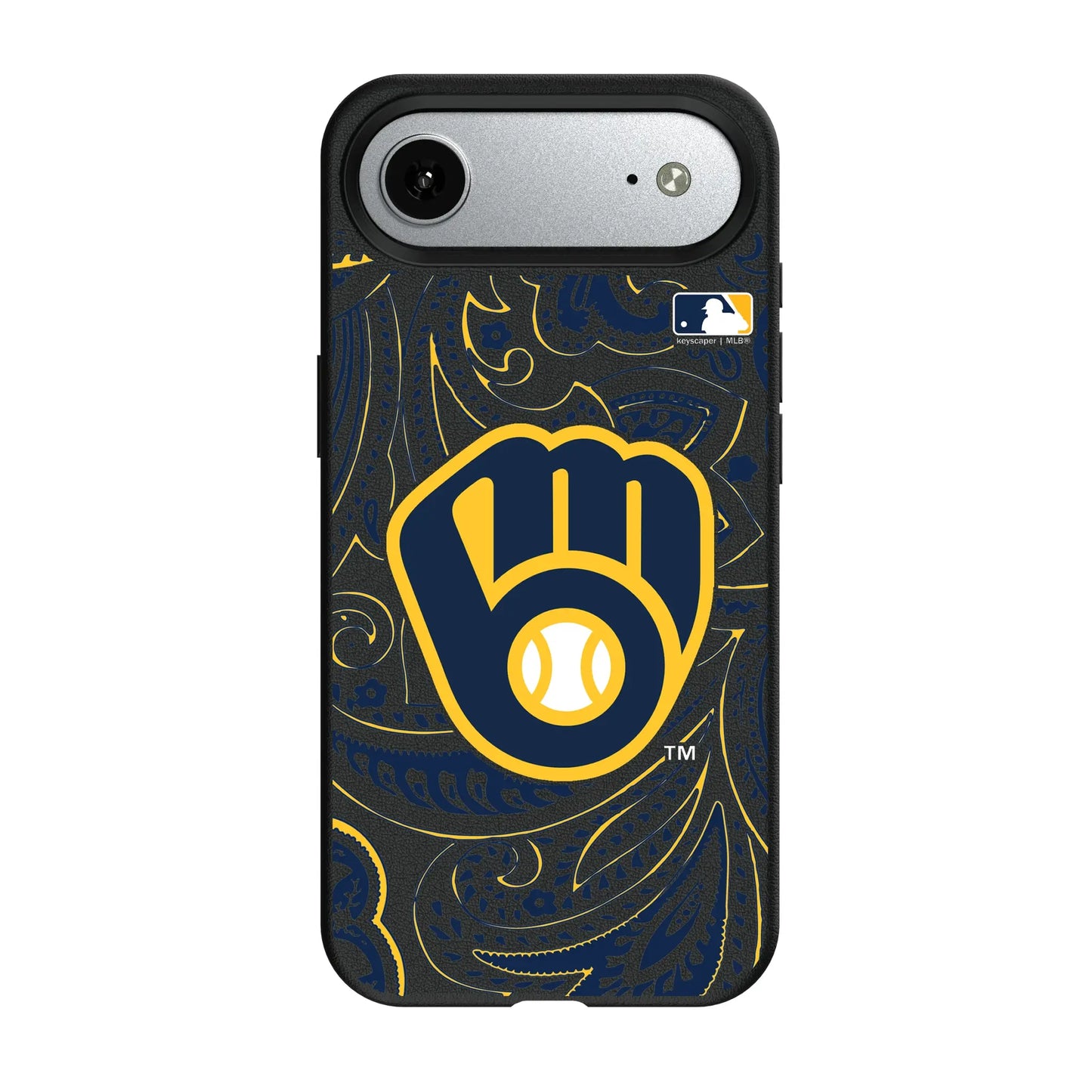 Milwaukee Brewers Paisley MagSafe Compatible Phone Case for Apple iPhone