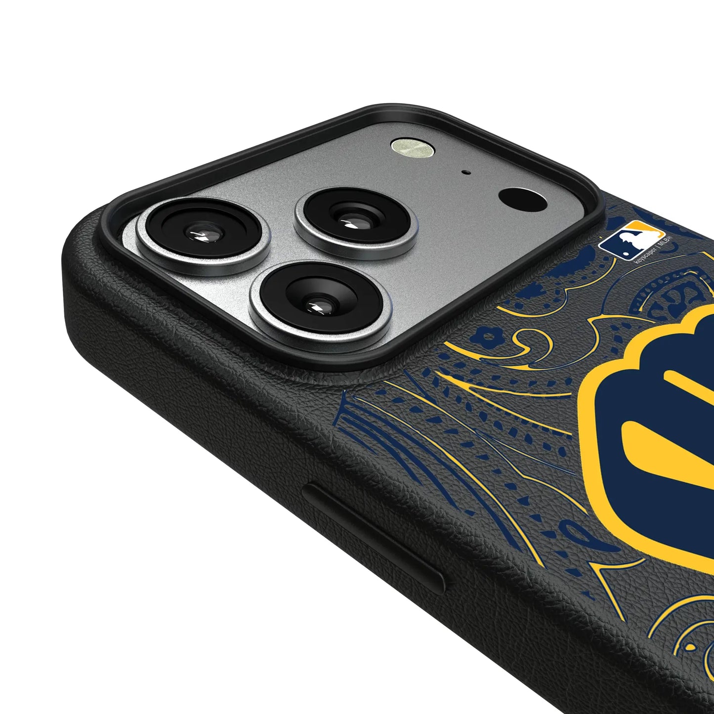 Milwaukee Brewers Paisley MagSafe Compatible Phone Case for Apple iPhone