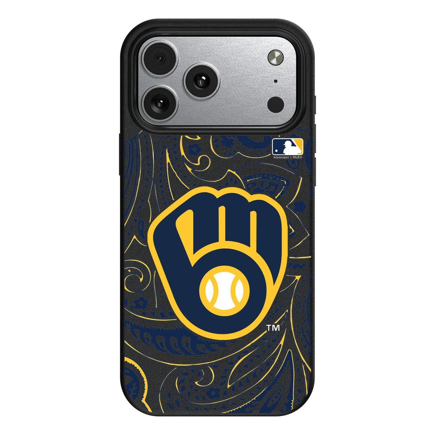 Milwaukee Brewers Paisley MagSafe Compatible Phone Case for Apple iPhone