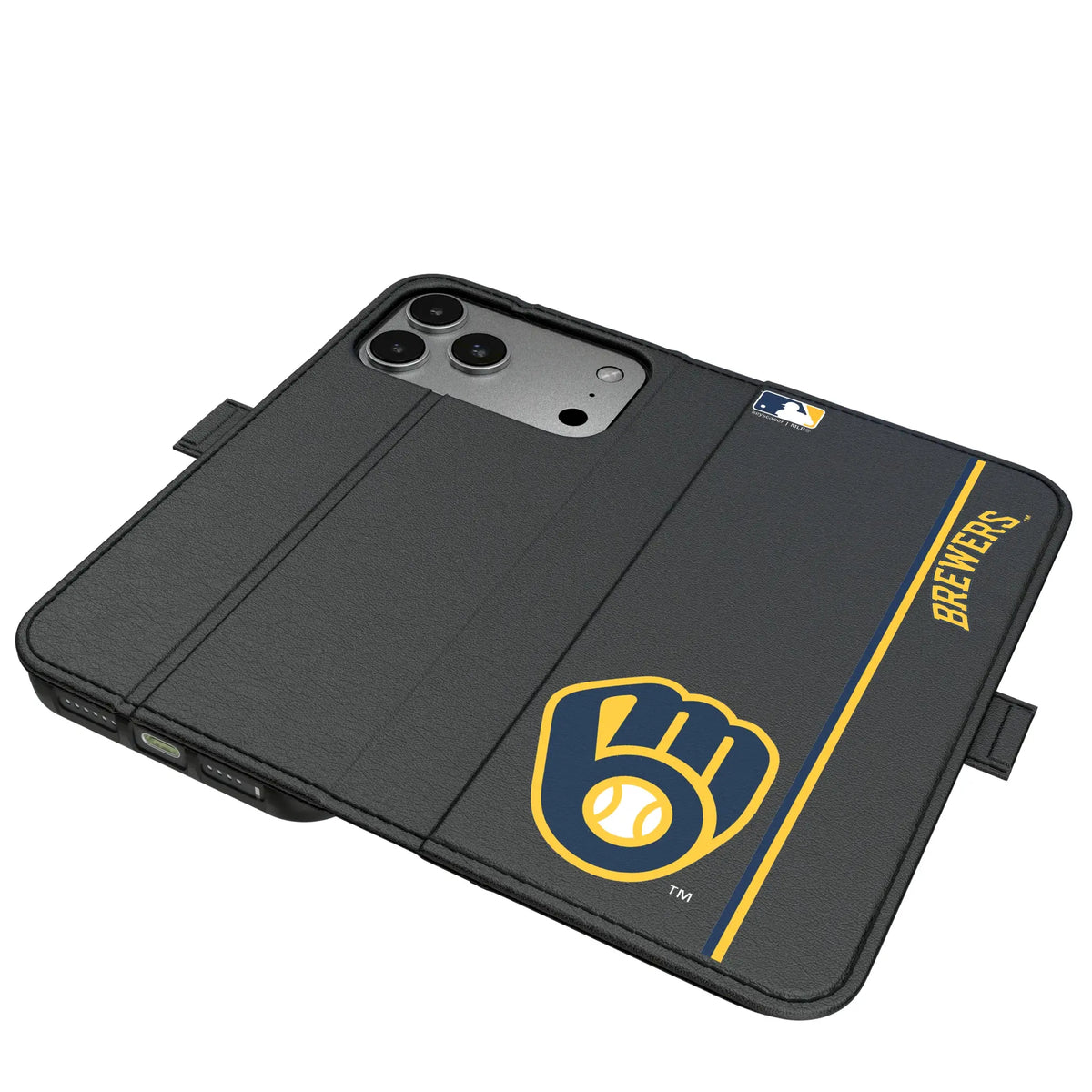 Milwaukee Brewers Sidebar Folio 2.0 Case for Apple iPhone