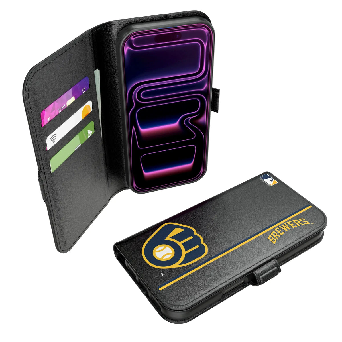 Milwaukee Brewers Sidebar Folio 2.0 Case for Apple iPhone