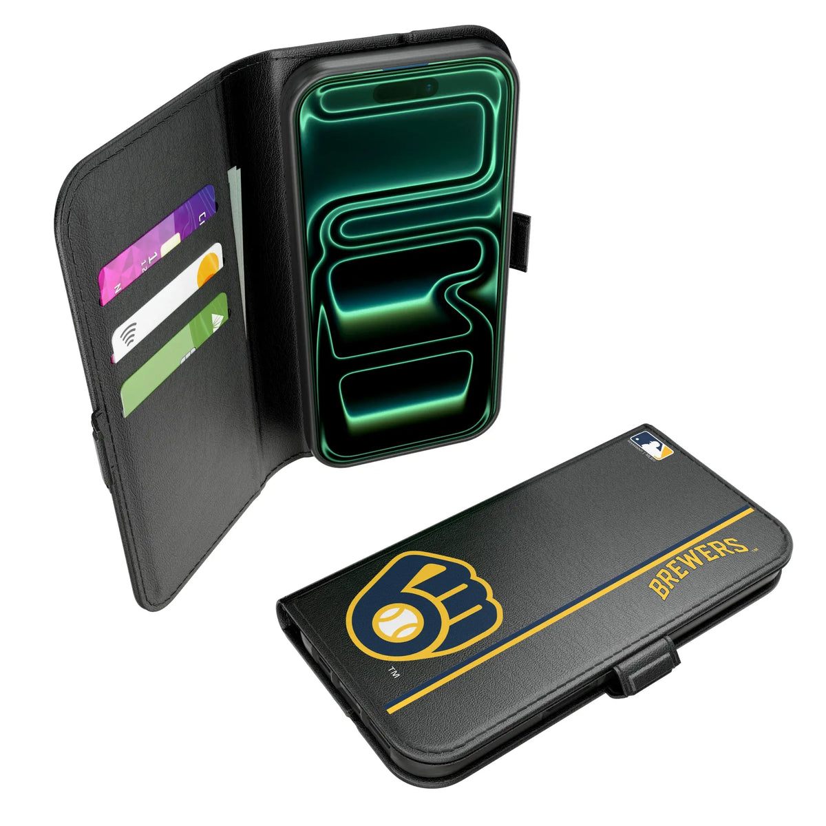 Milwaukee Brewers Sidebar Folio 2.0 Case for Apple iPhone
