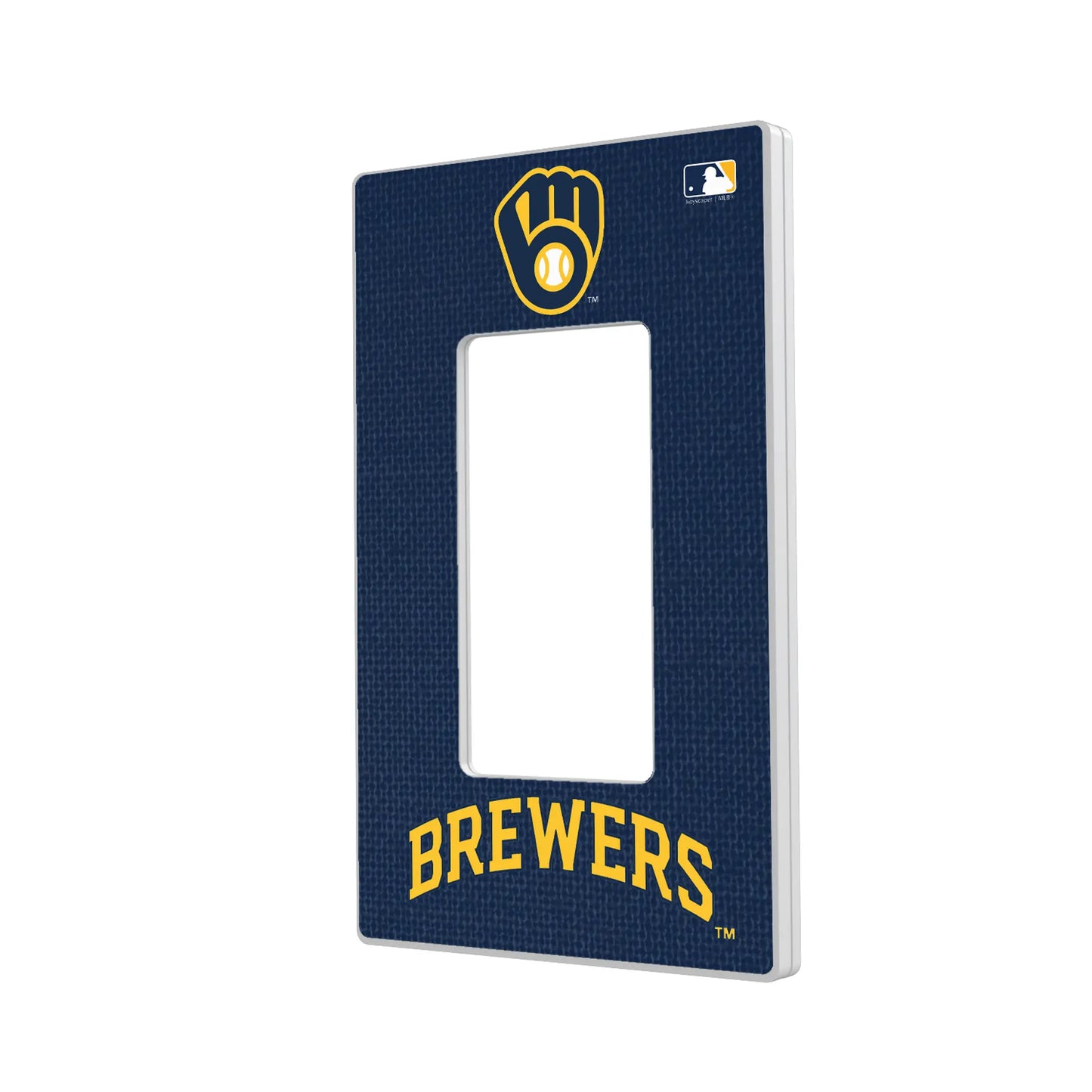Milwaukee Brewers Solid Hidden-Screw Light Switch Plate