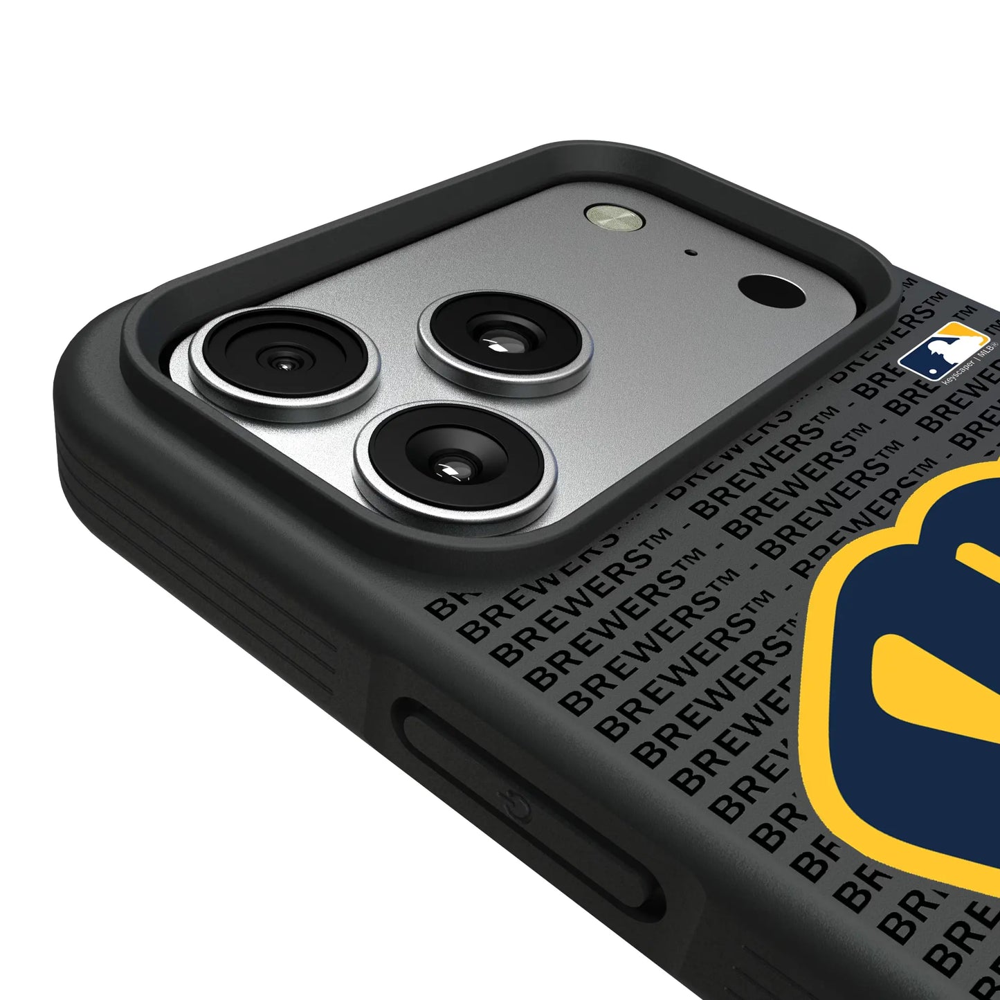 Milwaukee Brewers Text Backdrop Bump Phone Case for Apple iPhone