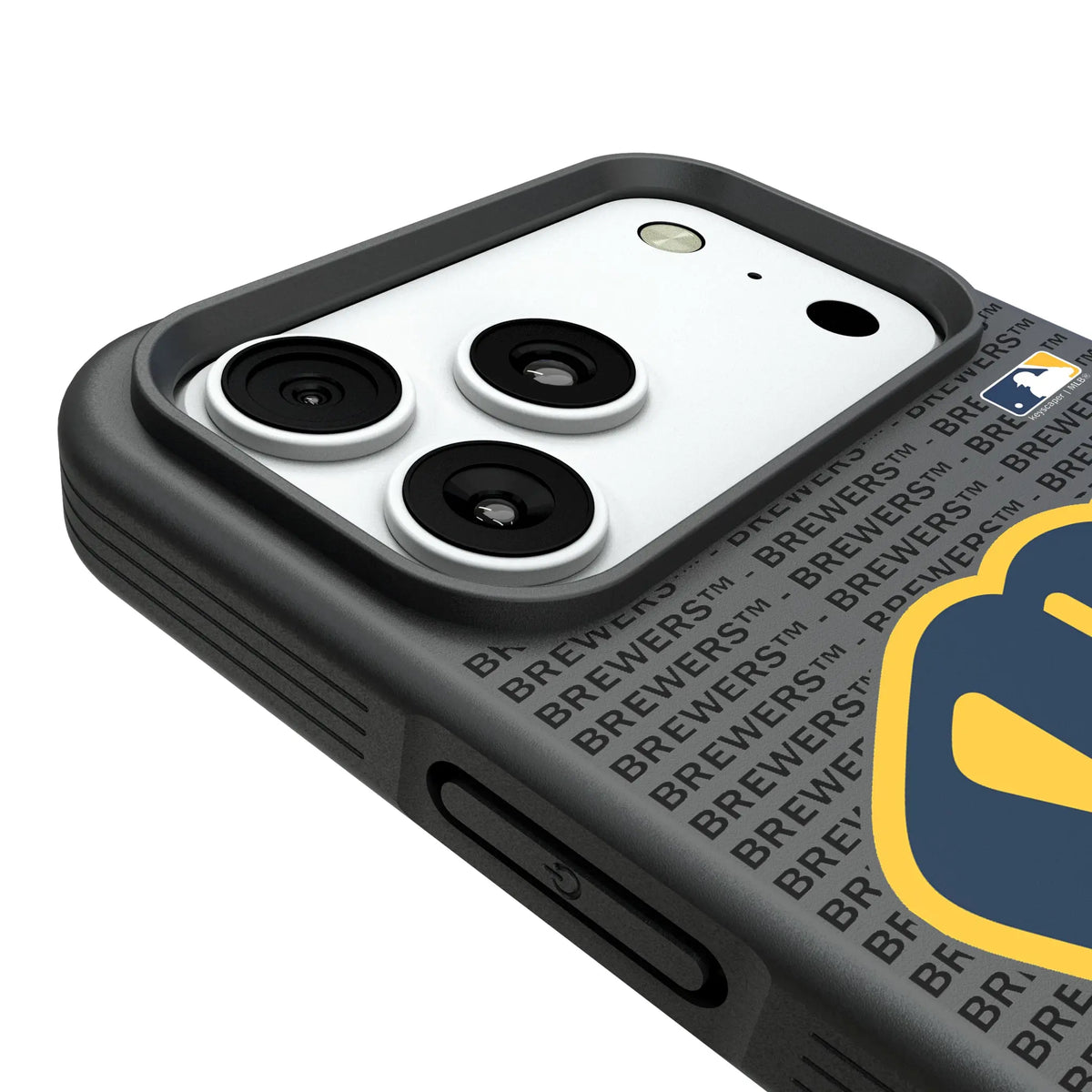 Milwaukee Brewers Text Backdrop Bump Phone Case for Apple iPhone