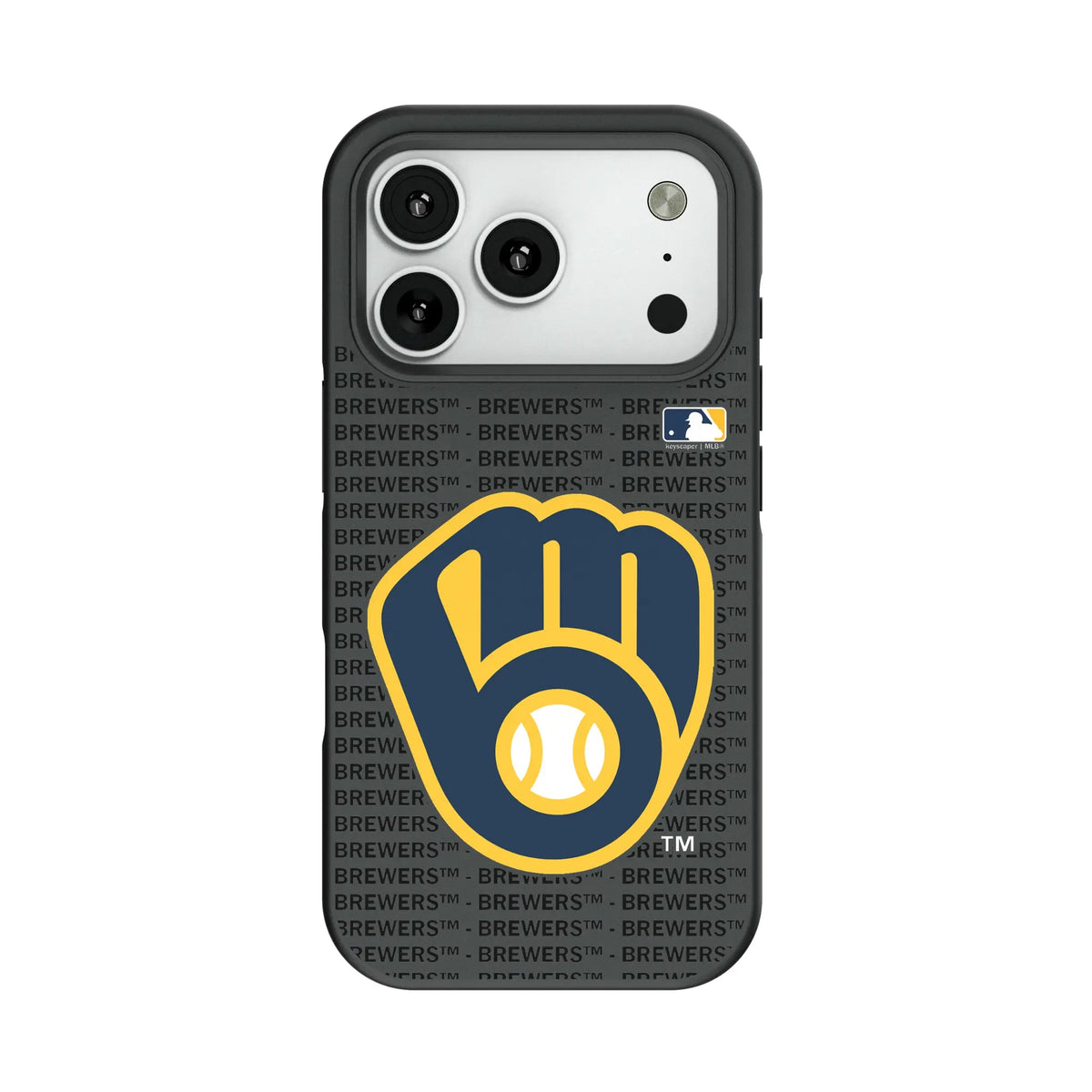 Milwaukee Brewers Text Backdrop Bump Phone Case for Apple iPhone